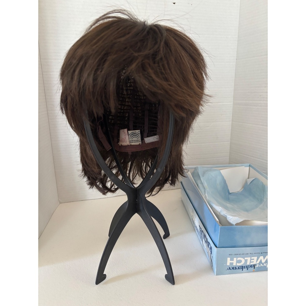 Raquel Welch Sheer Indulgence Memory Cap Shag Wig Brunette Kanekalon Vibralite